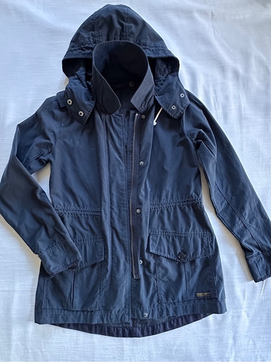 Abercrombie & Fitch Jackets & Blazers - Abercrombie & Fitch Navy Blue Utility Anorak Parka Jacket | S
